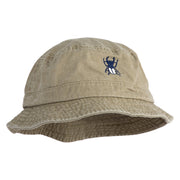 Giant Stag Beetle Embroidered Washed Hats - Beige M-L