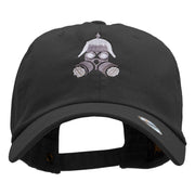 Steampunk Helmet Embroidered Unstructured Cotton Twill Cap