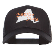 New York Empire State Embroidered Trucker Cap