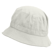 Gemini Astrology Embroidered Pigment Dyed Bucket Hat - White OSFM