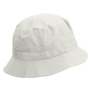 Gemini Astrology Embroidered Pigment Dyed Bucket Hat - White OSFM