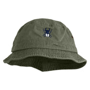 Giant Stag Beetle Embroidered Washed Hats - Olive M-L