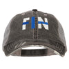 Finland FIN Flag Embroidered Low Profile Cotton Mesh Cap