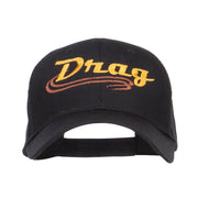 Drag Embroidered Cotton Twill Cap