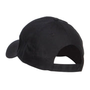 Drag Embroidered Cotton Twill Cap