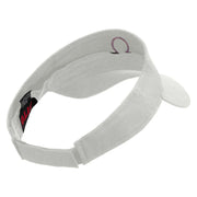 Libra Astrology Embroidered Cotton Twill Sun Visor - White OSFM