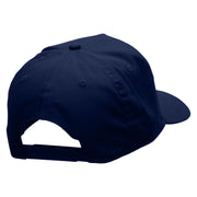 Horse Racing Embroidered Solid Cotton Twill 5 Panel Prostyle Snap Cap