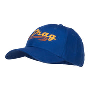 Drag Embroidered Cotton Twill Cap