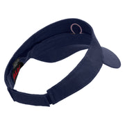 Libra Astrology Embroidered Cotton Twill Sun Visor - Navy OSFM