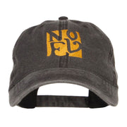 Christmas Noel Embroidered Washed Cap