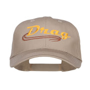 Drag Embroidered Cotton Twill Cap