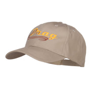 Drag Embroidered Cotton Twill Cap