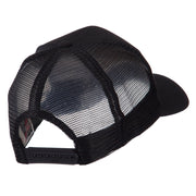 North and South America Flag Letter Patched Mesh Cap