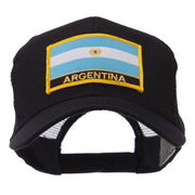 North and South America Flag Letter Patched Mesh Cap