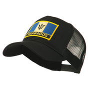 North and South America Flag Letter Patched Mesh Cap