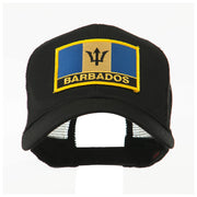 North and South America Flag Letter Patched Mesh Cap