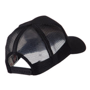 North and South America Flag Letter Patched Mesh Cap