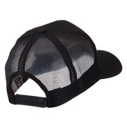 North and South America Flag Letter Patched Mesh Cap