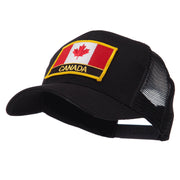 North and South America Flag Letter Patched Mesh Cap