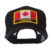 North and South America Flag Letter Patched Mesh Cap