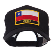 North and South America Flag Letter Patched Mesh Cap