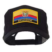 North and South America Flag Letter Patched Mesh Cap