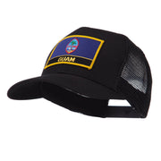 North and South America Flag Letter Patched Mesh Cap