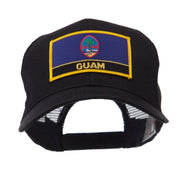 North and South America Flag Letter Patched Mesh Cap