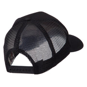 North and South America Flag Letter Patched Mesh Cap