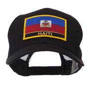 North and South America Flag Letter Patched Mesh Cap