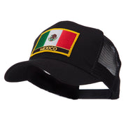 North and South America Flag Letter Patched Mesh Cap