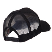 North and South America Flag Letter Patched Mesh Cap