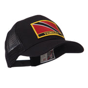 North and South America Flag Letter Patched Mesh Cap