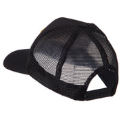 North and South America Flag Letter Patched Mesh Cap