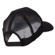 North and South America Flag Letter Patched Mesh Cap