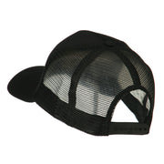 North and South America Flag Letter Patched Mesh Cap