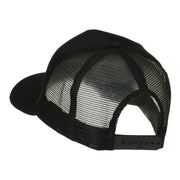 North and South America Flag Letter Patched Mesh Cap