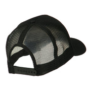 North and South America Flag Letter Patched Mesh Cap