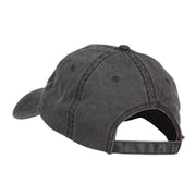 Halloween Scream Embroidered Washed Cap