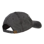 Halloween Scream Embroidered Washed Cap