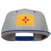 New Mexico Flag Embroidered Wool Blend Two Tone Cap