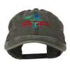 Number 1 Dad with Necktie Embroidered Washed Cap