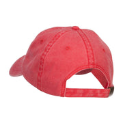 Halloween Scream Embroidered Washed Cap