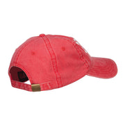 Halloween Scream Embroidered Washed Cap