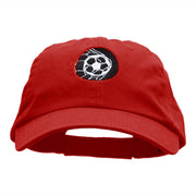 Ball In The Net Embroidered Cotton Twill Cap