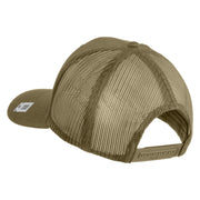 Retired US Marine Corps Embroidered Solid Cotton Twill Mesh Prostyle Cap - Khaki OSFM