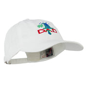 Number 1 Dad with Necktie Embroidered Washed Cap