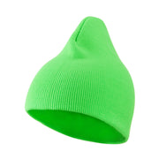 Neon Acrylic Short Beanie