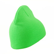 Neon Acrylic Short Beanie