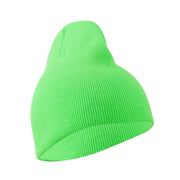 Neon Acrylic Short Beanie